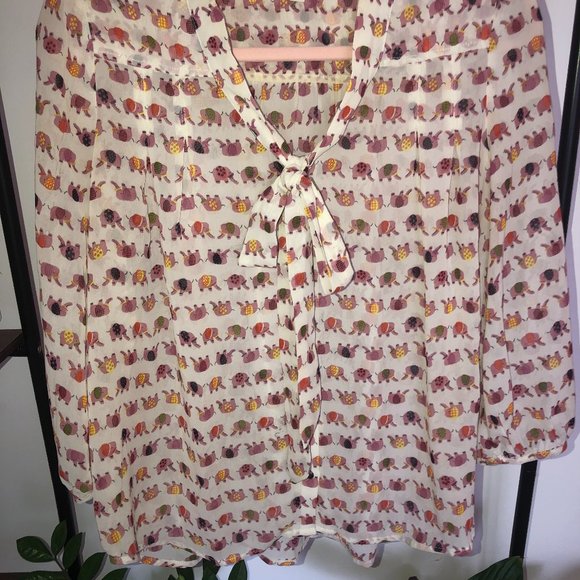 Under Skies for Anthropologie Elephant Blouse - Picture 2 of 6